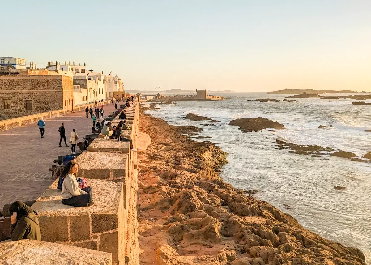 Atlantic bay and beach at Imsouane Morocco